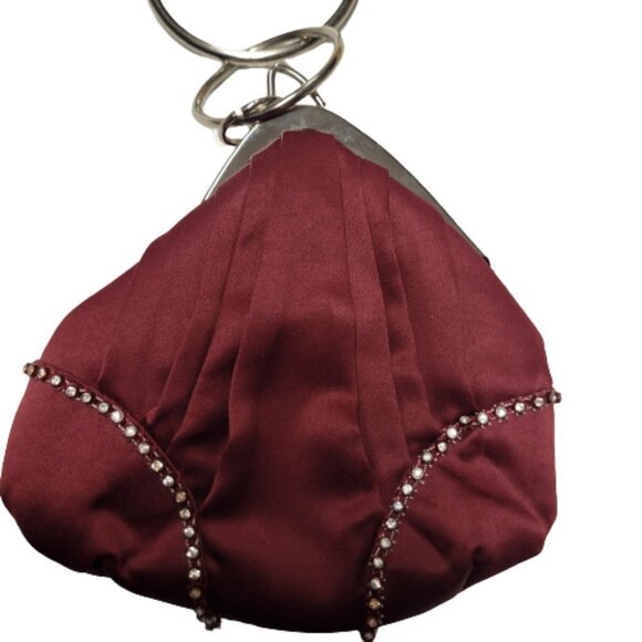 Maroon Red Clutch Purse - Picture 1 of 9